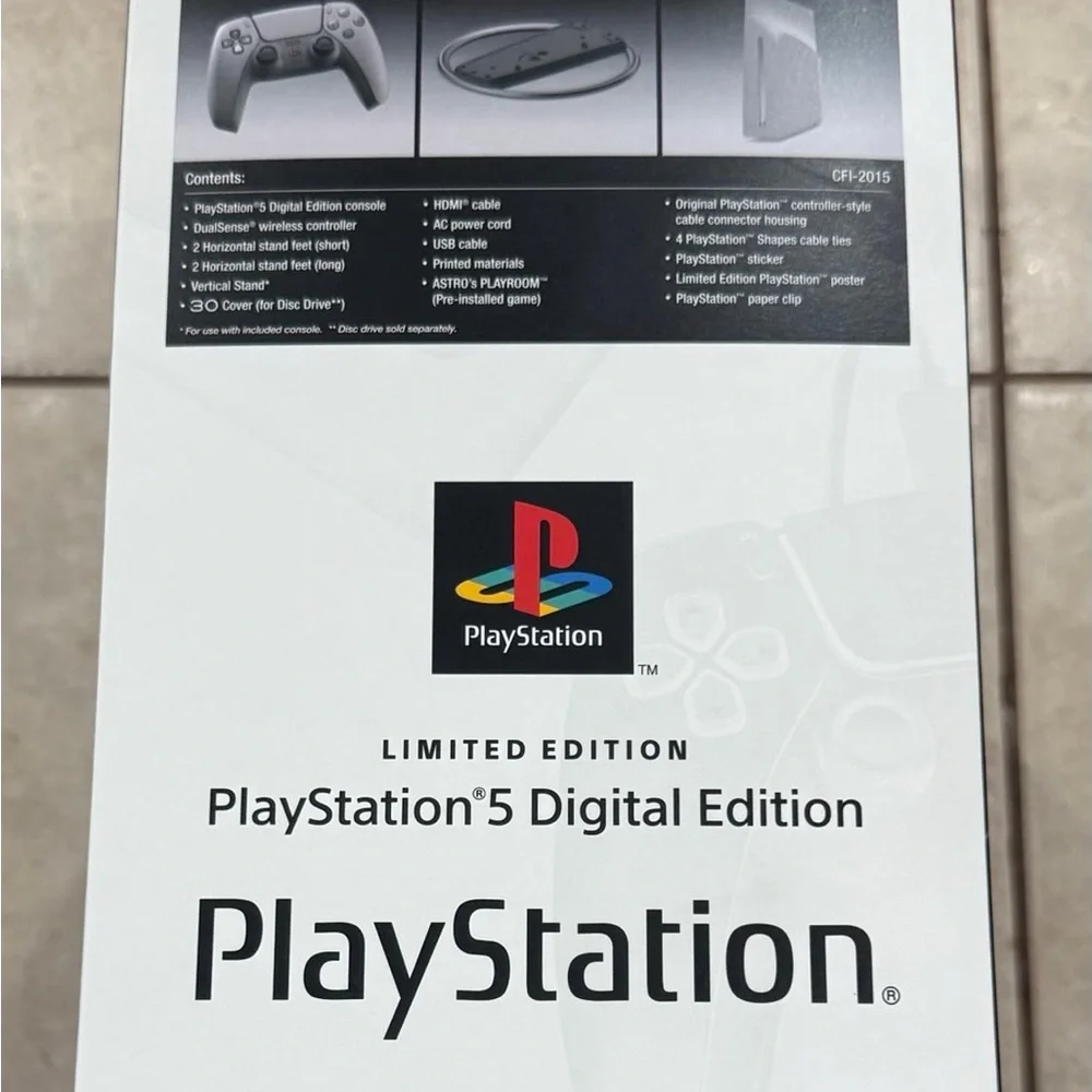 Sony PlayStation 5 Digital Edition - Black and Gray